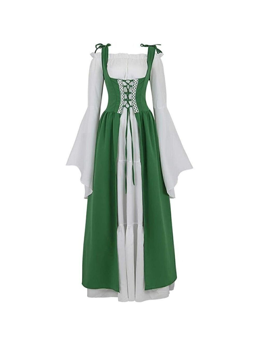 MEDIEVAL Victorian Long Dress Cosplay Irish Costume Halloween Viking English NWT